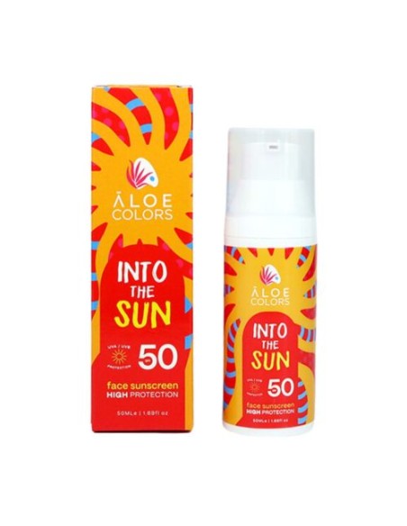 Aloe+ Colors Into the Sun Face Sunscreen SPF50 High Protection Αντηλιακή Κρέμα Προσώπου Υψηλής Προστασίας, 50ml