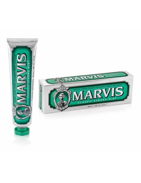 MARVIS Classic Strong Mint Toothpaste Οδοντόκρεμα με Γεύση Μέντας για Έντονη Μακράς Διαρκείας Φρεσκάδα, 85ml
