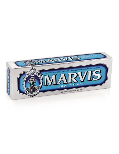 MARVIS Aquatic Mint Toothpaste Οδοντόκρεμα με Γεύση Δροσερής & Γλυκιάς Μέντας για Λεπτή Θαλάσσια Φρεσκάδα, 85ml