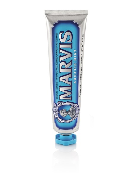 MARVIS Aquatic Mint Toothpaste Οδοντόκρεμα με Γεύση Δροσερής & Γλυκιάς Μέντας για Λεπτή Θαλάσσια Φρεσκάδα, 85ml