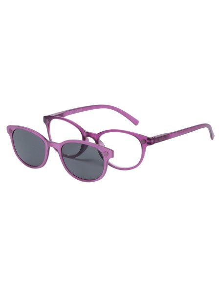 APEL Visual Care 3014 Purple +2.00 Γυαλιά Πρεσβυωπίας Μωβ Χρώμα με Μαγνητικό Clip On Ηλίου & Θήκη, 1 τεμάχιο