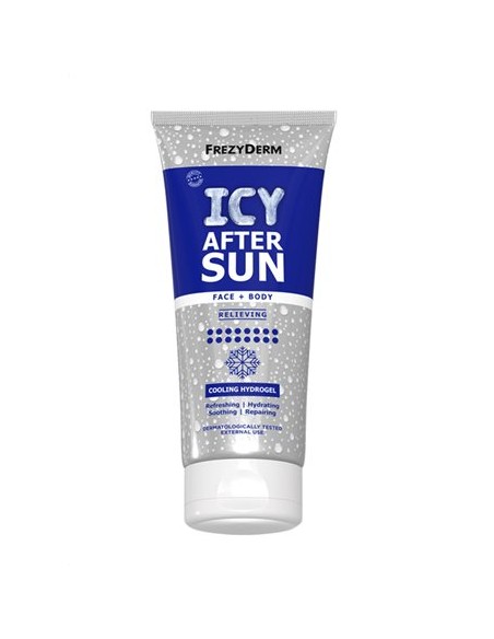 FREZYDERM Icy After Sun Cooling Hydrogel Face & Body Υδρογέλη Αποκατάστασης Δέρματος για Μετά τον Ήλιο Προσώπου & Σώματος, 200ml