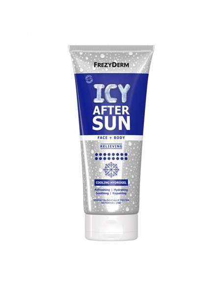 FREZYDERM Icy After Sun Cooling Hydrogel Face & Body Υδρογέλη Αποκατάστασης Δέρματος για Μετά τον Ήλιο Προσώπου & Σώματος, 200ml