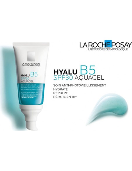 LA ROCHE POSAY Hyalu B5 AquaGel SPF30 Αντιρυτιδικό Ενυδατικό Τζελ Προσώπου με Υαλουρονικό Οξύ για Υγιή Λάμψη, 50ml