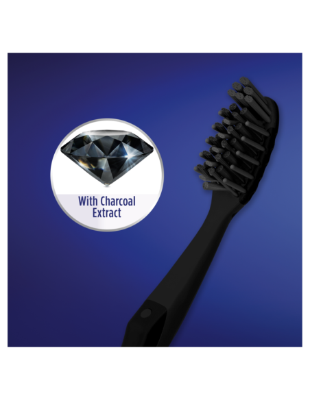 Oral-B Whitening Therapy Charcoal Toothbrush Soft 35 Χειροκίνητη Οδοντόβουρτσα Μαλακή με Ενεργό Άνθρακα, 2 τεμάχια
