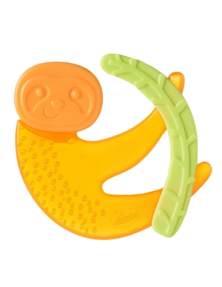 CHICCO Silicone Teether Refreshing Δροσιστικός Κρίκος Οδοντοφυΐας Σιλικόνης με Νερό MIX 4M+ Monkey Orange, 1 τεμάχιο