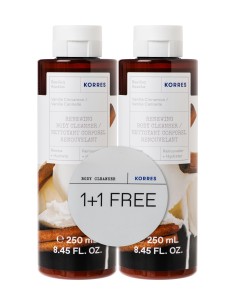 KORRES Vanilla Cinnamon Renewing Body Cleanser 1+1...