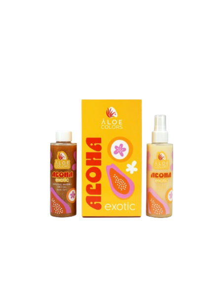 Aloe+ Colors Aloha Exotic Set Aloha Exotic Invisible Oil Mist, 150ml & Aloha Exotic Repairing Invisible Dry Oil, 150ml