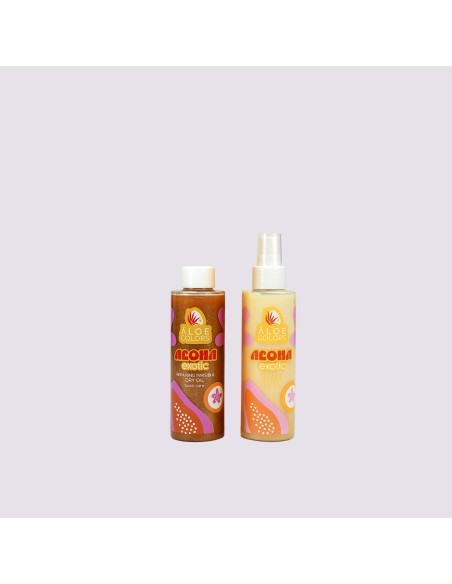 Aloe+ Colors Aloha Exotic Set Aloha Exotic Invisible Oil Mist, 150ml & Aloha Exotic Repairing Invisible Dry Oil, 150ml