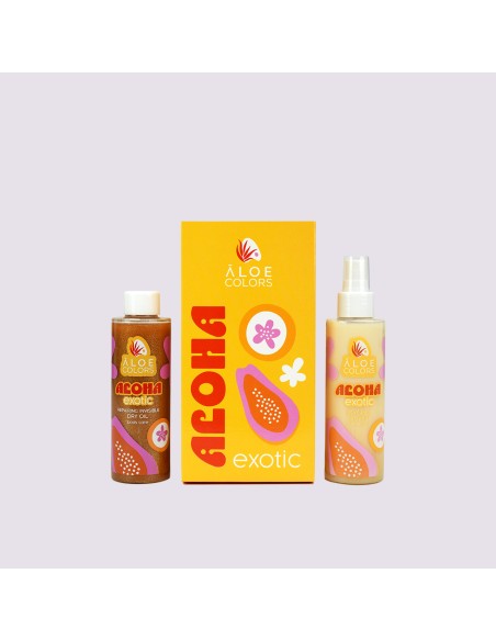 Aloe+ Colors Aloha Exotic Set Aloha Exotic Invisible Oil Mist, 150ml & Aloha Exotic Repairing Invisible Dry Oil, 150ml