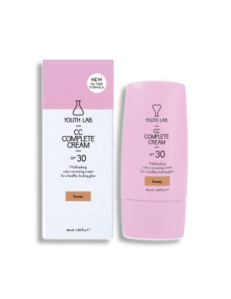 YOUTH LAB CC Complete Cream SPF30 All Skin Types Honey Αντηλιακή Κρέμα Αναδόμησης Μέτρια Απόχρωση, 40ml