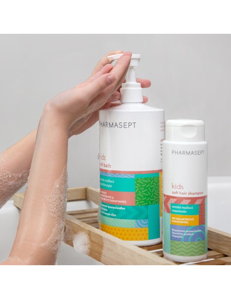 PHARMASEPT Kids Soft Hair Shampoo Απαλό Παιδικό Σαμπουάν Καθημερινής Χρήσης για Μαλακά & Λαμπερά Μαλλιά, 400ml