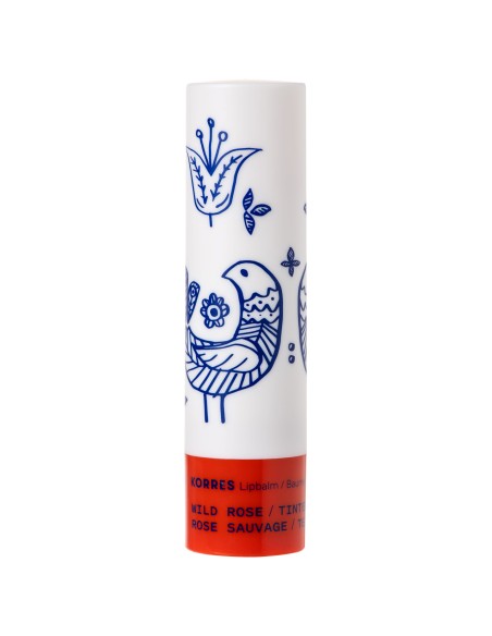 KORRES Lip Balm Wild Rose Tinted Άγριο Τριαντάφυλλο Lip Balm με Χρώμα για Ξηρά & Σκασμένα Χείλη, 4.5g