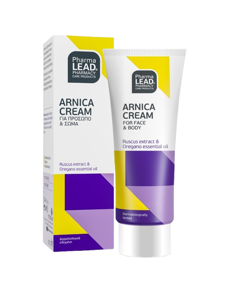 PHARMALEAD Arnica Cream Κρέμα με Άρνικα, Δεντρολίβανο & Βούτυρο Καριτέ με Ελαφρύ Χρώμα για Πρόσωπο & Σώμα, 50ml