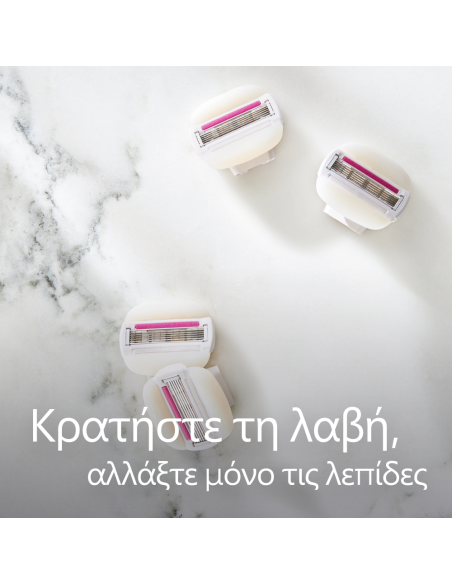 GILLETTE Venus ComfortGlide Sugarberry Ανταλλακτικές Κεφαλές Γυναικείας Ξυριστικής Μηχανής, 1x3 τεμάχια