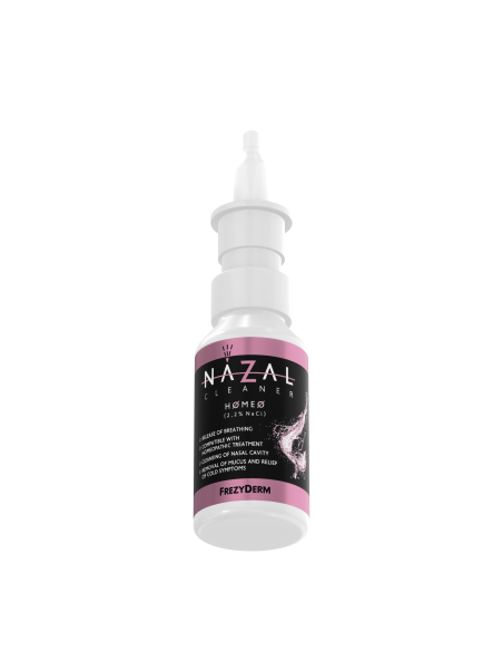 FREZYDERM Nazal Cleaner Homeo Spray Θαλασσινού Νερού για Ανακούφιση Συμπτωμάτων Κρυολογήματος από 3+ Ετών, 30ml