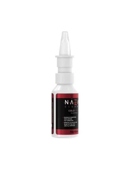 FREZYDERM Nazal Cleaner Cold Spicy Spray Θαλασσινού Νερού για Ανακούφιση Συμπτωμάτων Έντονου Κρυολογήματος από 12+ Ετών, 30ml