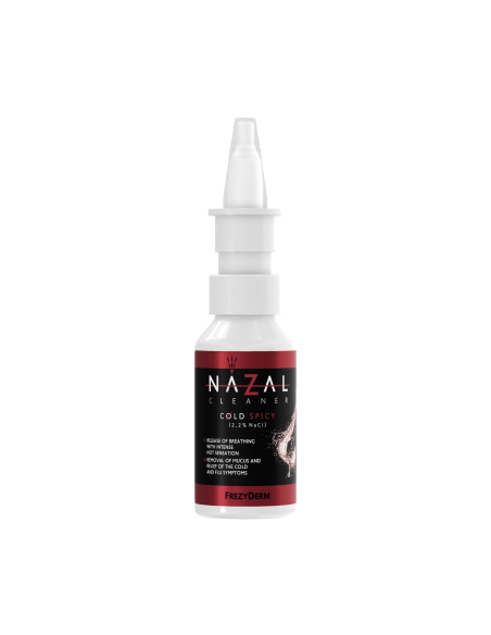 FREZYDERM Nazal Cleaner Cold Spicy Spray Θαλασσινού Νερού για Ανακούφιση Συμπτωμάτων Έντονου Κρυολογήματος από 12+ Ετών, 30ml