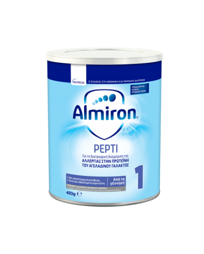 NUTRICIA Almiron Pepti 1 για Βρέφη αλλεργικά στην πρωτεΐνη του αγελαδινού γάλακτος 0-6 μηνών, 450g
