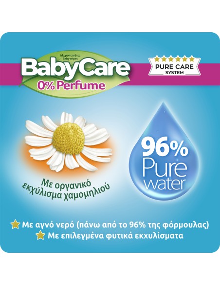 MEGA Babycare 0% Perfume Μωρομάντηλα Χωρίς Άρωμα με Καπάκι Monthly Box, (16x54) 864 τεμάχια