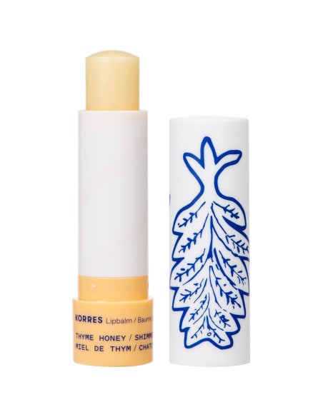 KORRES Lip Balm Thyme & Honey Extra Shine Μέλι-Θυμάρι Lip Balm με Έξτρα Λάμψη για Ξηρά & Σκασμένα Χείλη, 4.5g