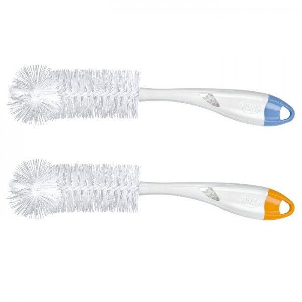 NUK Bottle Brush 2 in 1 Βούρτσα μπιμπερό 2 σε 1, 1 τεμάχιο