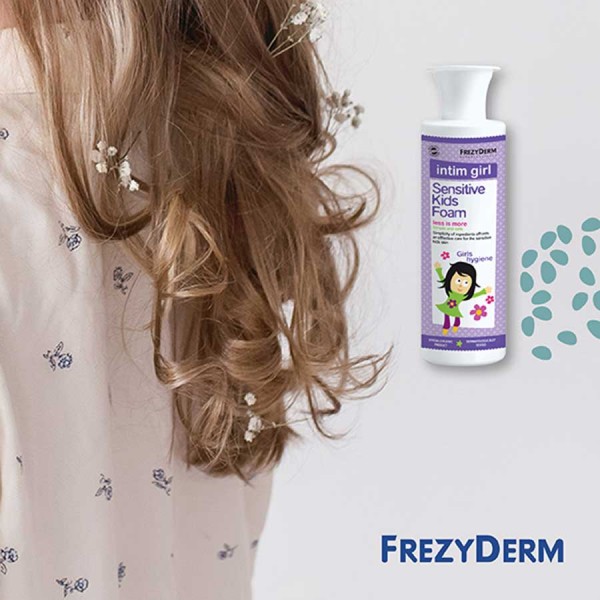 FREZYDERM Sensitive Kids Intim Girl Foam Παιδικός Αφρός Καθαρισμού Ευαίσθητης Περιοχής, 250ml