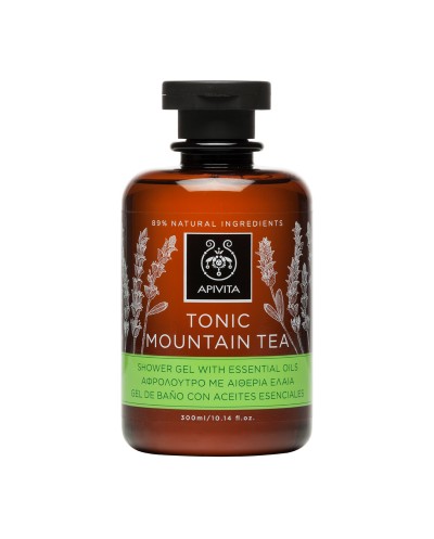 APIVITA Tonic Mountain Tea Αφρόλουτρο με Αιθέρια Έλαια & Τσάι του Βουνού, 250ml