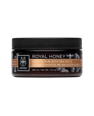 APIVITA Royal Honey Body Scrub Απολέπιση Σώματος με Θαλάσσια Άλατα & Μέλι, 200ml