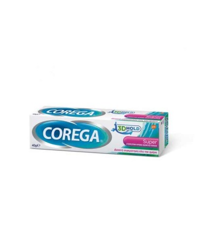 GSK Corega Super Στερεωτική Κρέμα Οδοντοστοιχιών με Γεύση Μέντα, 40g