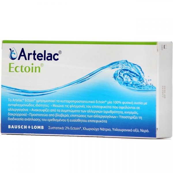 BAUSCH & LOMB Artelac Ectoin Οφθαλμικές Σταγόνες για Αλλεργική Επιπεφυκίτιδα, 20 περιέκτες x 0.5ml