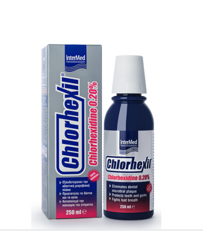 INTERMED Chlorhexil 0.20% Στοματικό Διάλυμα με Χλωρεξιδίνη 0,2%, 250ml