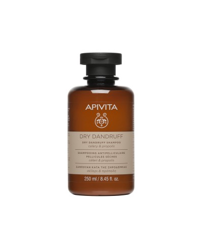 APIVITA Dry Dandruff Shampoo Σαμπουάν κατά της Ξηροδερμίας με σέλερι & πρόπολη, 250 ml