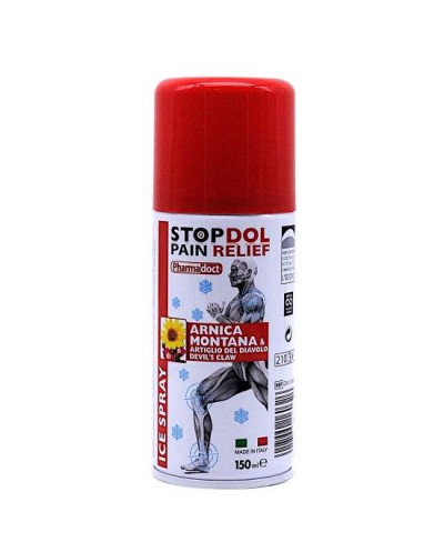 PHARMADOCT StopDol Pain Relief Ice Spray Σπρέι Πάγου με Άρνικα & Αρπαγόφυτο, 150ml