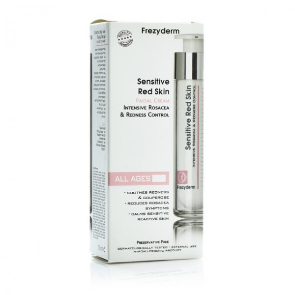 FREZYDERM Sensitive Red Skin Facial Cream Κρέμα για Ευαίσθητο Δέρμα - Ροδόχρου Νόσο, 50ml