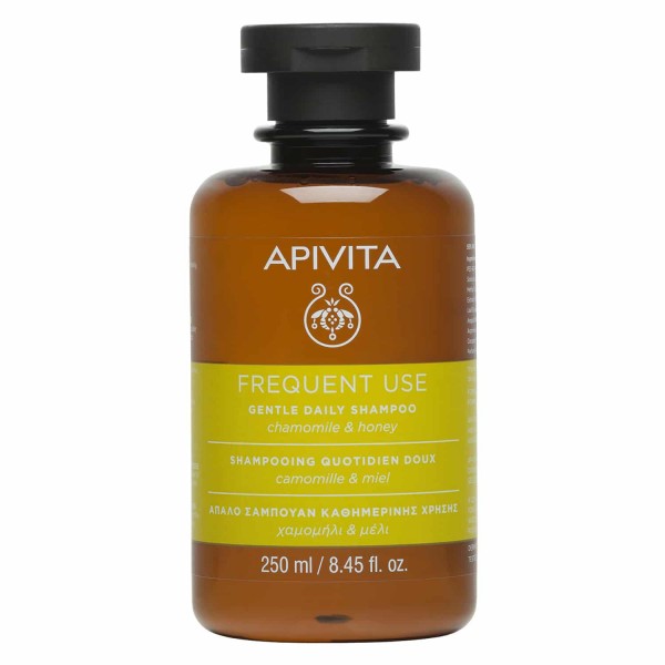 APIVITA Gentle Daily Shampoo Σαμπουάν Καθημερινής Χρήσης με Χαμομήλι & Μέλι, 250ml