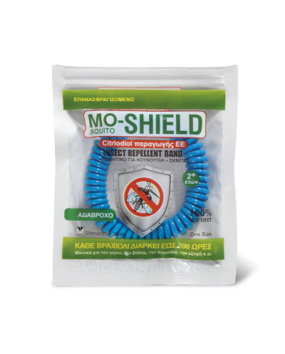 MENARINI Mo-Shield Insect Repellent Band Απωθητικό Βραχιόλι (Μπλε), 1 τεμάχιο