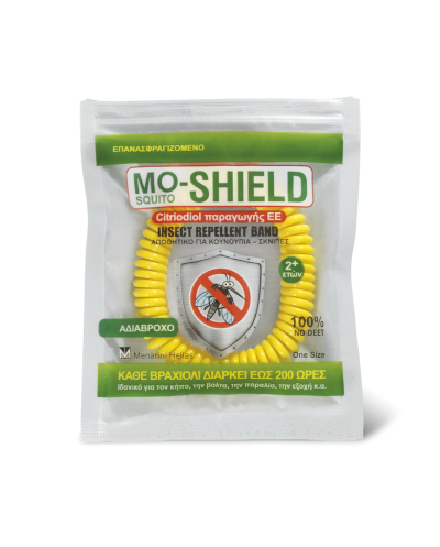 MENARINI Μo-Shield Insect Repellent Band Απωθητικό Βραχιόλι (Κίτρινο), 1 τεμάχιο