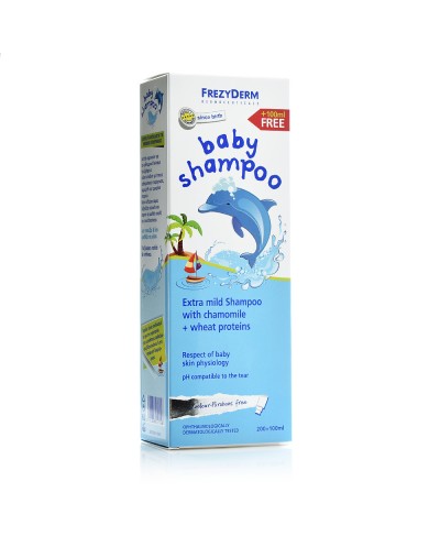 FREZYDERM Baby Shampoo Απαλό Βρεφικό Σαμπουάν, 300ml