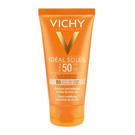 VICHY Capital Soleil BB Tinted Dry Touch Matte SPF50 Αντηλιακή με Χρώμα & Ματ Αποτέλεσμα, 50ml