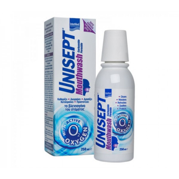 INTERMED Unisept Mouthwash Καθημερινό Στοματικό Διάλυμα, 250ml