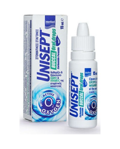 INTERMED Unisept Buccal Oral Drops Στοματικές σταγόνες, 15ml