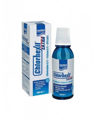 INTERMED Chlorhexil Extra Mouthwash Στοματικό Διάλυμα για Εντατική Φροντίδα, 250ml