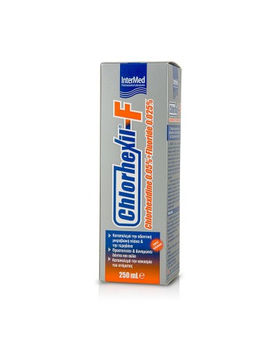 INTERMED Chlorhexil-F Mouthwash Φθοριούχο Στοματικό Διάλυμα, 250ml