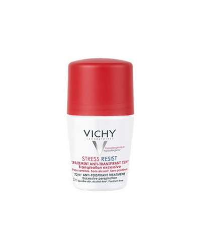 VICHY Deodorant 72h Stress Resist Roll-on Αποσμητικό για Πολύ Έντονη Εφίδρωση, 50ml