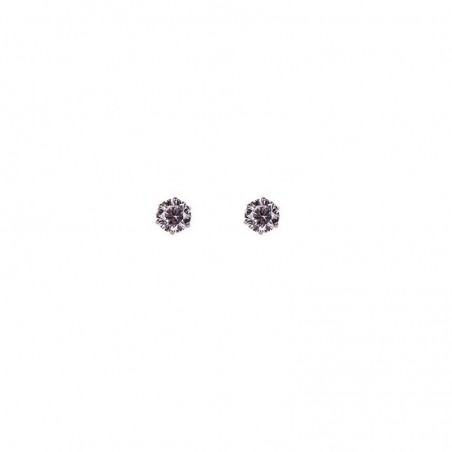 MEDISEI Dalee Earrings 5413 White Studs Υποαλλεργικά Σκουλαρίκια από Ασήμι 925 με Ρόδιο Λευκό Ζιργκόν, 1 ζευγάρι