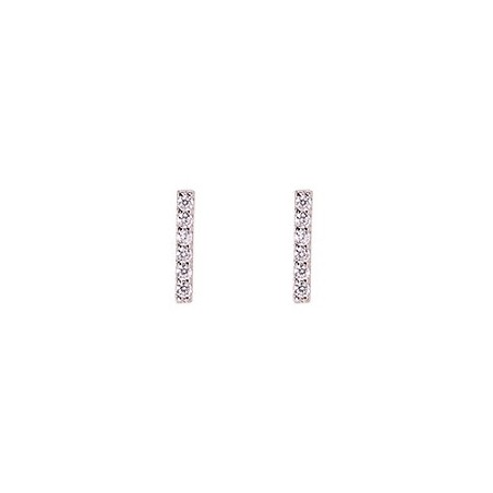 MEDISEI Dalee Earrings 5411 Rhodium Crystals Υποαλλεργικά Σκουλαρίκια από Ασήμι 925 Μπάρα με Κρυστάλλους Ζιργκόν, 1 ζευγάρι