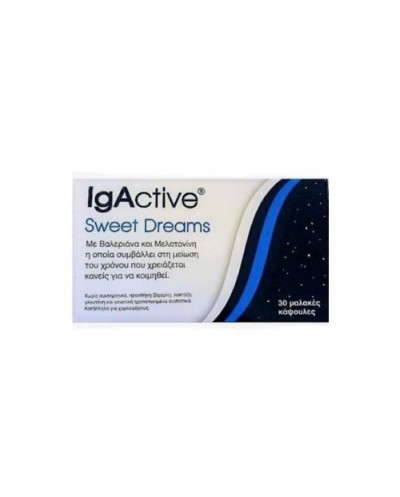 NOVAPHARM IgActive Sweet Dreams Συμπλήρωμα Διατροφής για Εύκολο Ύπνο, 30 κάψουλες