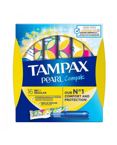 TAMPAX Pearl Compak Regular Ταμπόν με Απλικατέρ Υψηλής...