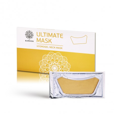 GARDEN Ultimate Hydrogel Neck Mask Μάσκα Υδρογέλης για το Λαιμό µε Χρυσό & Κολλαγόνο, 2 τεμάχια